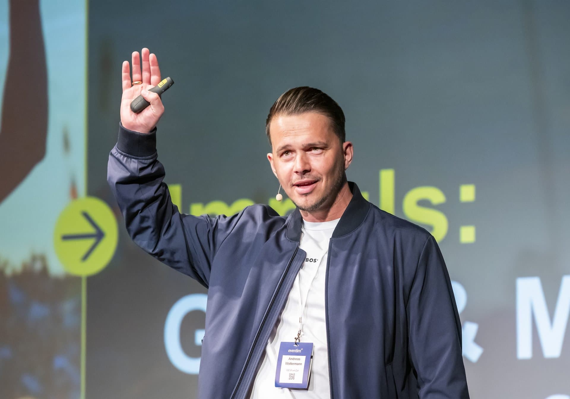 Andreas Wollermann auf der Bühne